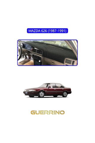 Mazda 626 1987-1991 Uyumlu Torpido Koruma Halısı Mavi Kenar