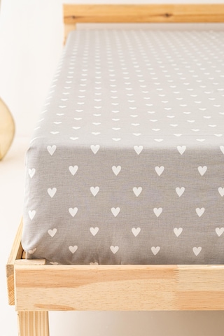 Soley Mix & Match Hearts %100 Pamuk Tek Kişilik Düz Çarşaf Renkli