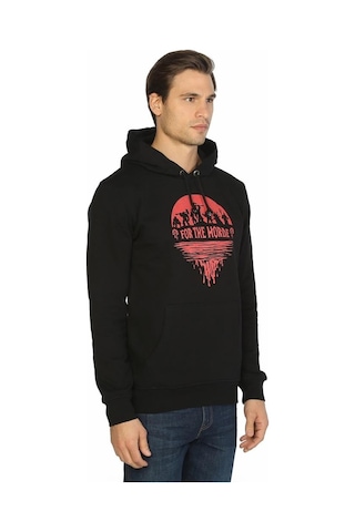 Bant Giyim - Wow Warcraft Siyah Kapsonlu Erkek Sweatshirt