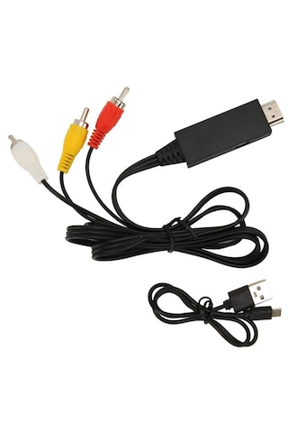 Hdmı To Rca Av 4k30hz Çevirici Dönüştürücü Adaptör Kablo
