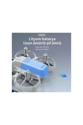 R11 Drone Kameralı Telefon Kontrollü Uzaktan Kumandalı Pervane Korumalı Mini Drone Çift Pilli 14+ Yaş