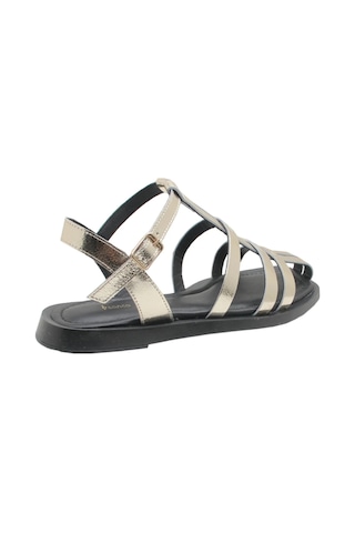 Kemal Tanca 862 M-233 Kadın Sandalet Altın