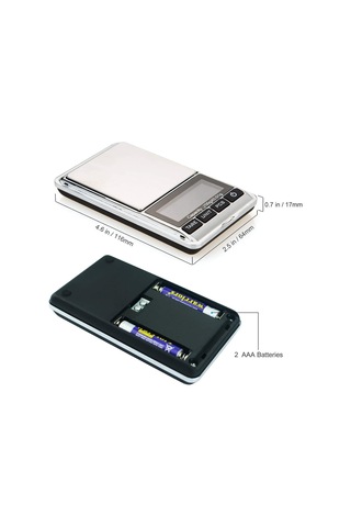 Tarez QA-104 Hassas Cep Terazisi Laboratuvar Mutfak Terazisi 500 G