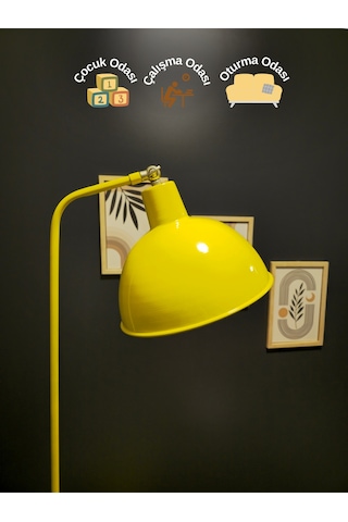 Dolce Taksi Sarısı Lambader Hareketli Başlık Modern Dekoratif... Sarı