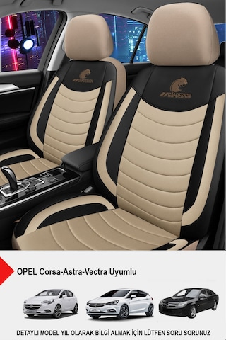 Naz Oto Panther Serisi Keten Kumaş Oto Koltuk Kılıfı Opel Corsa-astra-vectra Uyumlu