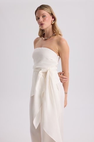 Mai Collection Mai Studios Co. Mila Beyaz Bluz Pantolon Takım Beyaz