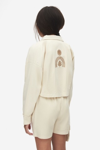 Nk Kids 38345 Kız Çocuk Krem Pebble Gömlek Krem