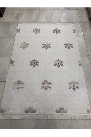 Flora Halı Ezo 0767 A 165X230 Beyaz Pudra 4 M2 Halı !