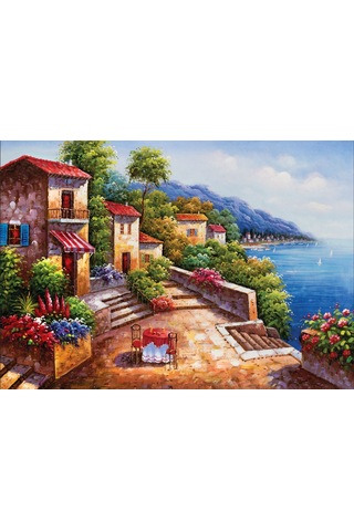 Ks Games 500 Parça Sessiz Kıyı Kasabası Puzzle - Jin Park