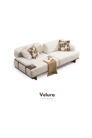 Petra 3+3+1 Koltuk Takımı & Oturma Grubu Ekru