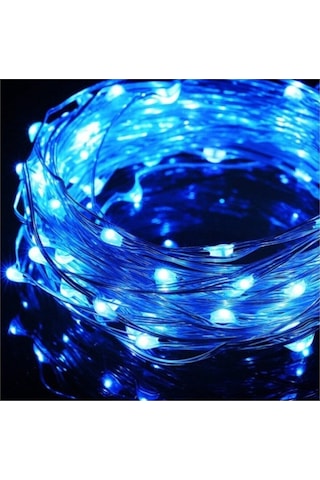10 Metre Peri Led Yüksek Kaliteli 3 Fonksiyonlu Animasyonlu Led Işık - Mavi