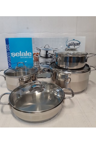 Gülsan Şelale 8 Parça Tencere Seti