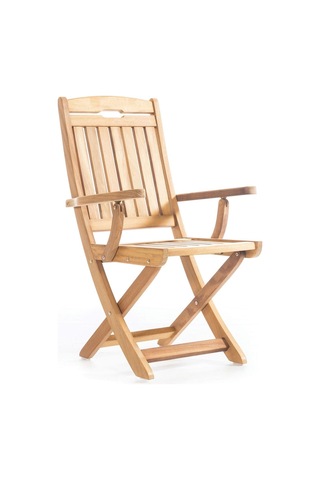 Rehome Maya İroko Kollu Sandalye Kahverengi