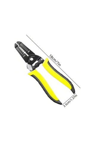 Fastbuy Yellow Otomatik Tel Soyma Pense - Ayarlanabilir Kabloyu Kesme Sıkma Profesyonel Elektrikçi Aleti