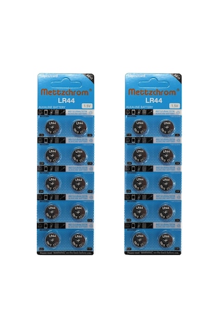 Lr44 Ag13 A76 357a Sr44sw 1.5 Volt Alkalin Oyuncak Pili 20'li Tek Kullanımlık