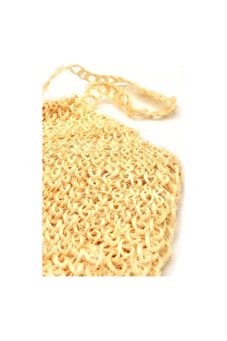 Doğal Örme Palmiye Lif Banyo Hamam Vücud Kesesi İpli 23x33 Cm