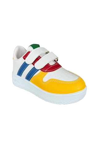 Çocuk Sneaker Spor Ayakkabı Beyaz - Kırmızı 001