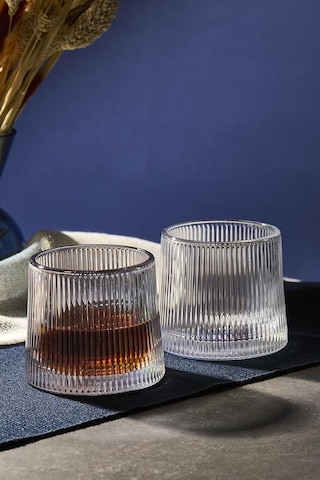 Mose Luster 2'li Kristal Viski Kokteyl Meşrubat Bardağı Japon Style 160ml