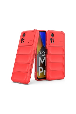 Cosmotex Newface Xiaomi Poco M4 Pro 4g Kılıf Optimum Silikon - Kırmızı
