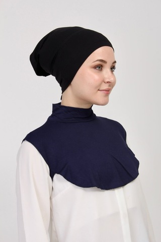 Düz Balıkçı Yakalı Kurtarıcı Boyunluk Lacivert