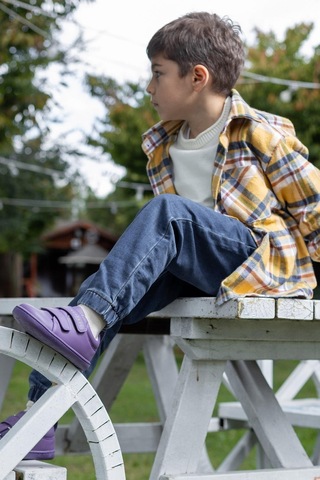 Smart Walker Junior Mor Işık Barefoot Çocuk Ayakkabı-mor Işık