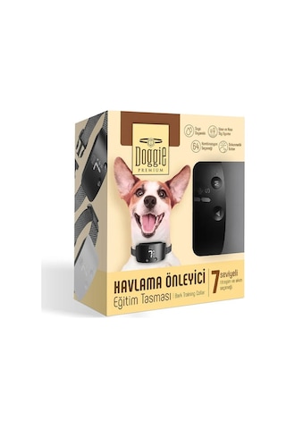 Doggie Ayarlanabilir Havlama Önleyici Eğitim Tasması Siyah M Siyah