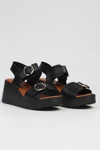 Pierre Cardin Pc-7213- Siyah-kadın Dolgu Topuk Ayakkabı 001