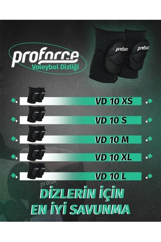 Proforce Vd10 Voleyol Dizliği Vd10l Siyah