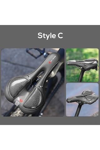 Dancemonkey Erkek Kadın Bisiklet Yastığı - Mtb Yol Bisikletleri İçin Konforlu Pu Deri, Çok Renkli Çok Renkli