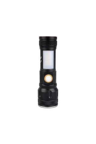 Police Ps-357 Cob Led Zoom Şarjlı Şarjlı El Feneri Siyah