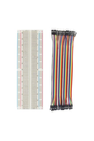 2'li Set: 830 Pin Breadboard 40 Pin Erkek-erkek Jumper Kablo 2'li Set: 830 Pin Breadboard 40 Pin Erkek-erkek Jumper Kablo