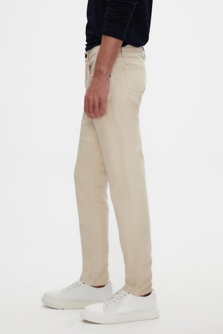 Ds Damat Comfort Fit Ekru Düz Jean Kot Beş Cepli Yıkamalı Denim Pantolon 3hcj3ort00103 E01