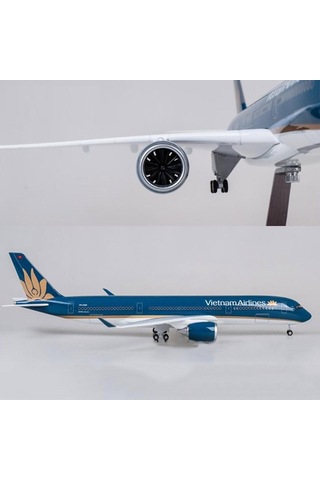 Vietnam Airlines A350 Yolcu Uçağı Model Uçak 1/142 Ölçek 47cm