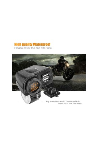 Maoyaya Motosiklet Usb Şarj Led Dijital Termometre