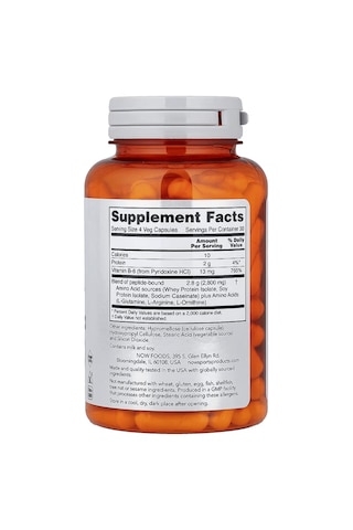 Now Foods Sports Amino Complete Glutamine & Arginine & Ornithine 120 Veg Caps Aromasız