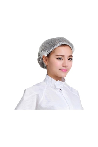 Trendooze Tek Saç Parça Örtüsü Olmayan Net Kullanımlık Kap Kabarık Dokuma Beyaz Baş 100 Zd