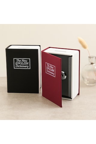 Kitap Modeli Kilitli Kasa 180x115x55 Mm - Gizli Kumbara Aklby-bsva58 Diğer