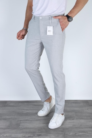 Bürke Erkek Gri Renk italyan Kesim Slim Fit Kaliteli Kumaş Pantolon