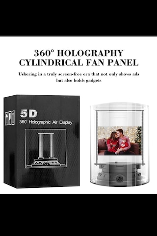 360 Masaüstü 5d Hologram 1080p Projeksiyon Fan
