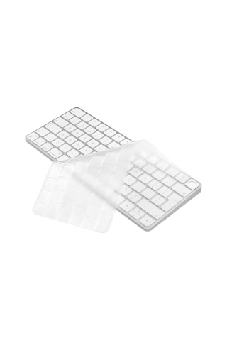 Klavye Koruyucu Apple Uyumlu iOS Magic Keyboard-3 Uk-tr A2449 A2450 İle Silikon Kılıf 001