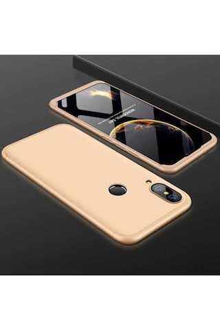 Huawei P20 Lite Kılıf Zore Ays Kapak Gold