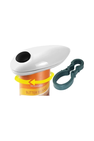 Moveevo Otomatik Pervane Kapağı Açıcı, Pil İle Çalışır, Eldivenli Kenar, Mıknatıslı Kapağı Toplar, Yaşlılar Ve Şefler İçin Pratik Açıcı Diğer