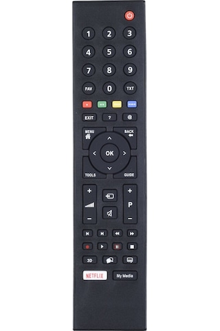 Tunex Arçelik Uyumlu-beko Netflix - My Media Tuşlu Led Tv Kumanda Hob1665 Tr-304