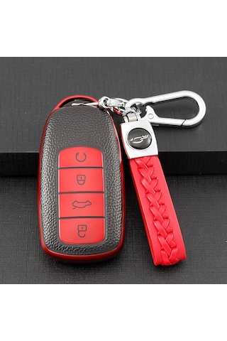 Chery Tiggo Uyumlu 8 Pro İçin Koruyucu Tpu Kılıf Anahtarlık-kırmızı