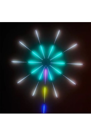 Çap Kayar Animasyonlu RGB Yıldız Led Işık 115 CM  5V USB