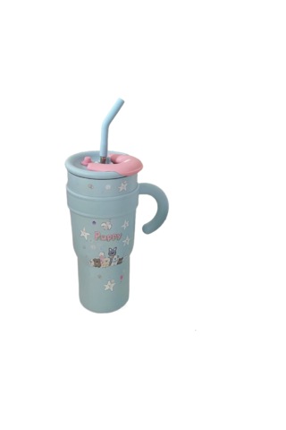 Karikatür Big Mac Termos Bardak 0201-mavi Pembe