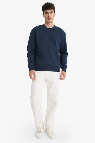 Defacto Regular Fit Bisiklet Yaka Basic Düz Kalın Sweatshirt T3777az25aunv71 Lacivert