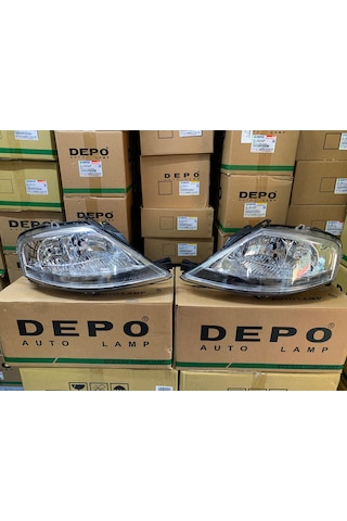 Cıtroen C3 2002-2009 Arası Depo Marka Sağ Ve Sol Far Takım Motorlu 620685 / 620885