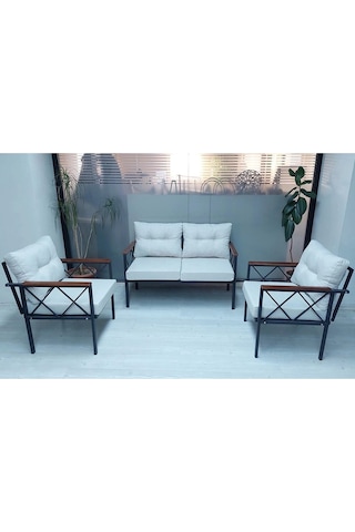 Çayseti Oturma Grubu Bahçe Balkon Cafe Mobilyası Koltuk Takımı Ofis Koltuğu Çok Renkli
