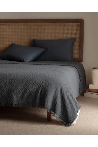 Madame Coco Vue Çift Kişilik Yatak Örtüsü Yo0000000030çift Kişilik-koyu Gri Koyu Gri